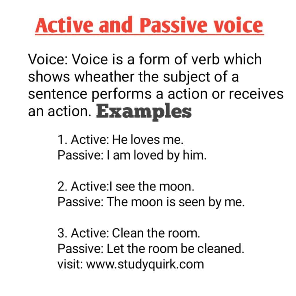 Active and passive voice definition